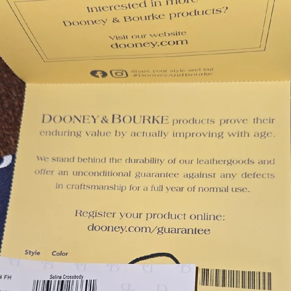 Dooney & Bourke Selina Fuchsia Florentine Leather Crossbody Bag - Picture 10 of 16